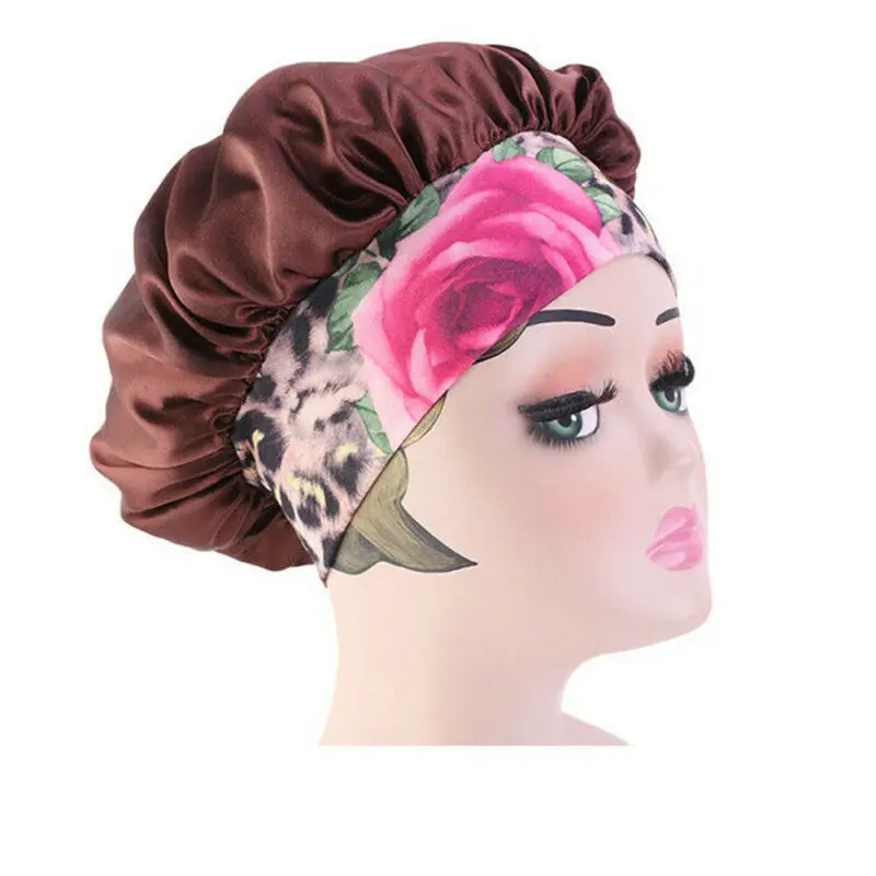 Шапочка для сна Женская атласная колпак | Аксессуары одежды