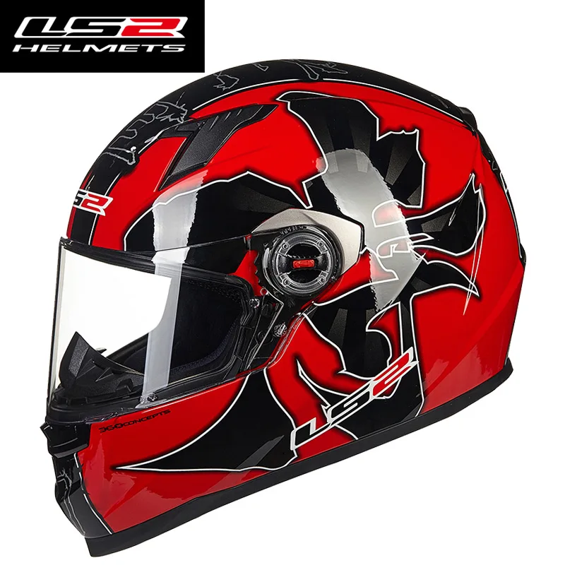 LS2 FF358 Samuria анфас мотоциклетный шлем мужские гоночные мотокроссы шлемы Capacetes Motociclismo Casco Moto ECE - Цвет: 17 Red Musha