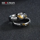 Обручальные кольца SHOUMAN из нержавеющей стали для мужчин и женщин, для влюбленных, обещают, подарок на день Святого Валентина