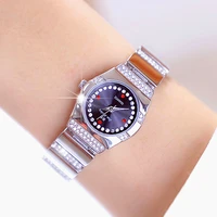 bs luxury ladies watches women waterproof silver diamond women wristwatch top brand bracelet clocks reloj mujer relogio feminino
