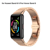 strap for honor band 6 huaiwei band 6 smart wristband stainless steel replacement for huawei band 6 pro bracelet metal watchband