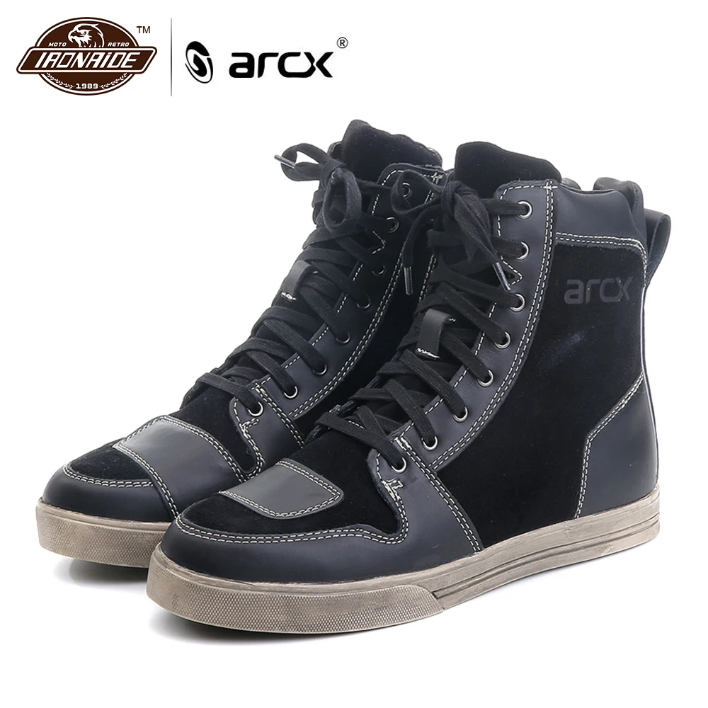 ARCX Waterproof Motorcycle Boots Men Moto Leather Shoes Botas Four Seasons Motocross Black Brown | Автомобили и мотоциклы