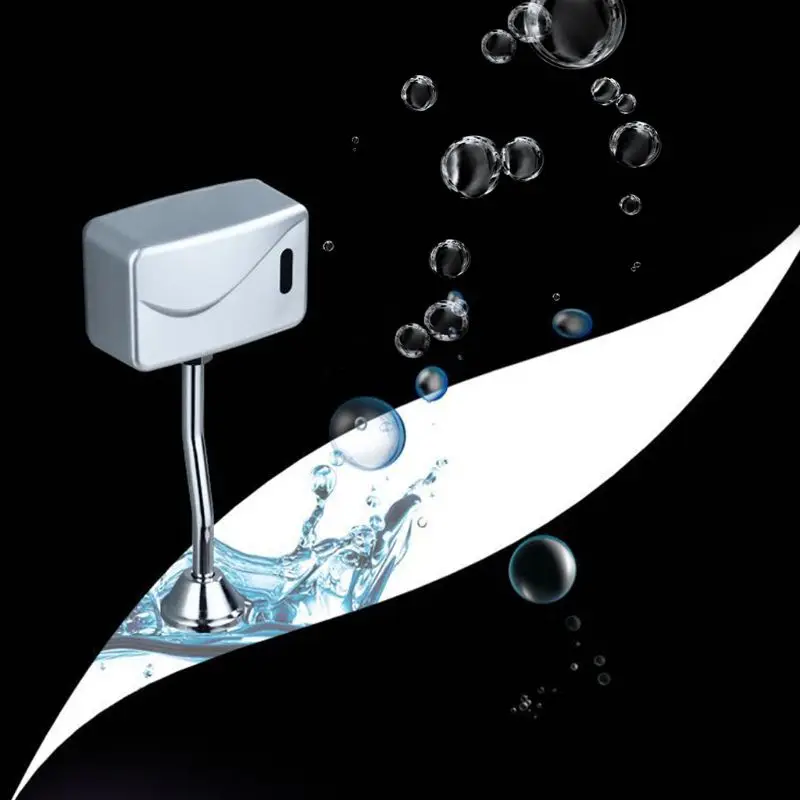 

Bathroom Toilet Automatic Electric Urinal Flush Valve Sensor Infrared Touchless Exposed Wall Mount DC 6V Accessories QXNA