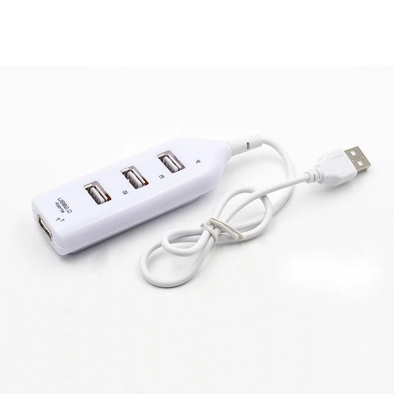 USB2.0 4 Port High Speed HUB Splitter Convenience Portable Mini USB Adapter For PC Laptop Windows Win 7/8/XP Mutiply Interface
