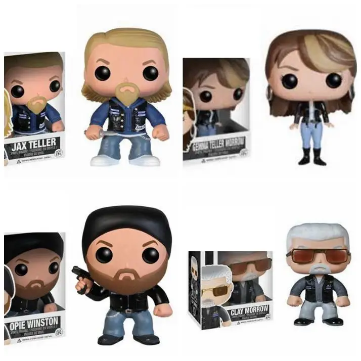Фото Фигурки игрушечные виниловые Funko Sons of анархия Clay Морроу 89 # Opie Winston Lex Luthor Jax Teller Gemma Teller 88 #90 #91 # №1