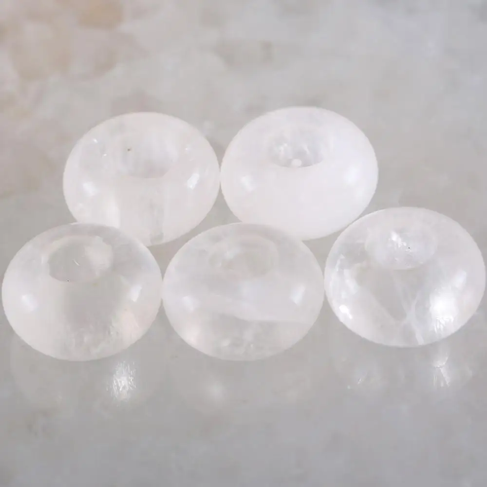 5 шт. бусины с большим отверстием натуральный камень 14 мм разделительная бусина