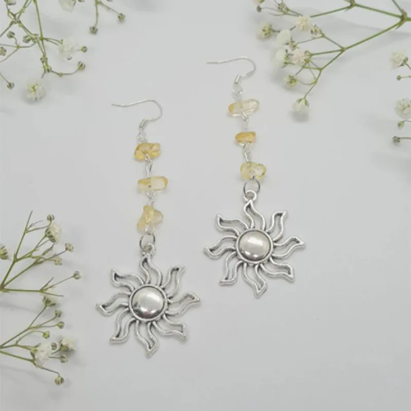 

Висячие серьги в стиле «хиппи»