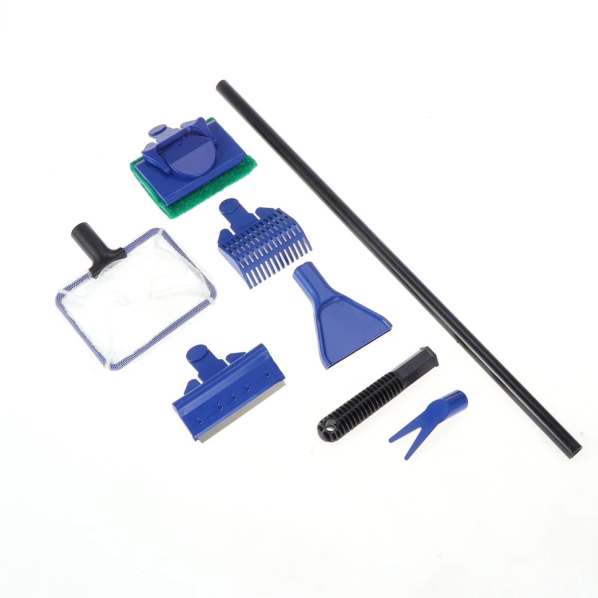 

Аквариумный стеклянный аквариумный набор 5 в 1 для очистки (синий + черный)