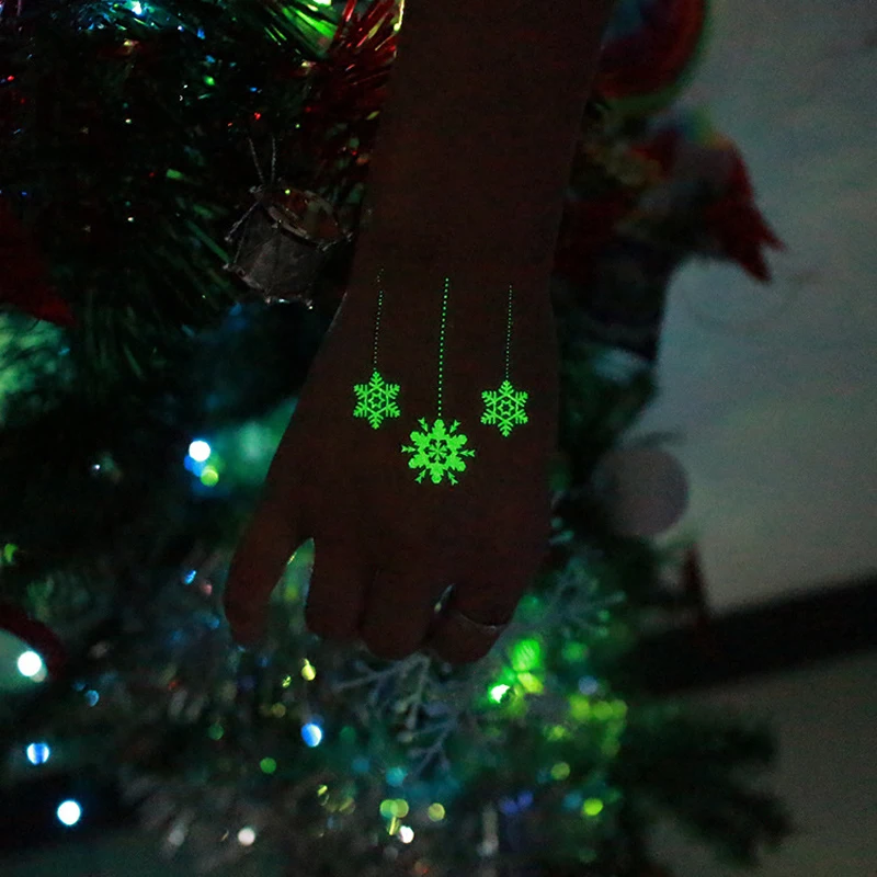 Светящиеся наклейки-татуировки светящиеся в темноте Детские Временные