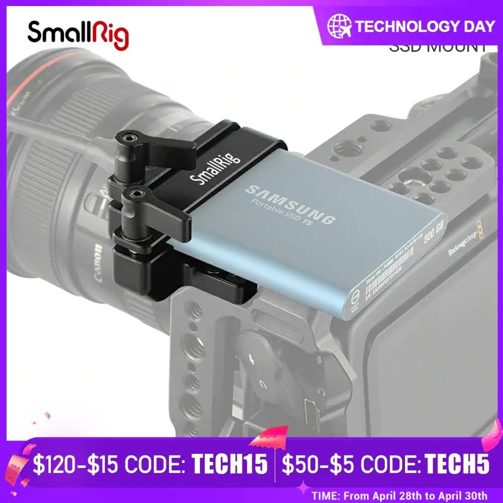SmallRig SSD крепление для Samsung T5 Совместимо с BMPCC 4K / bmpcc 6K камера клетка 2203 легкий вес 2245