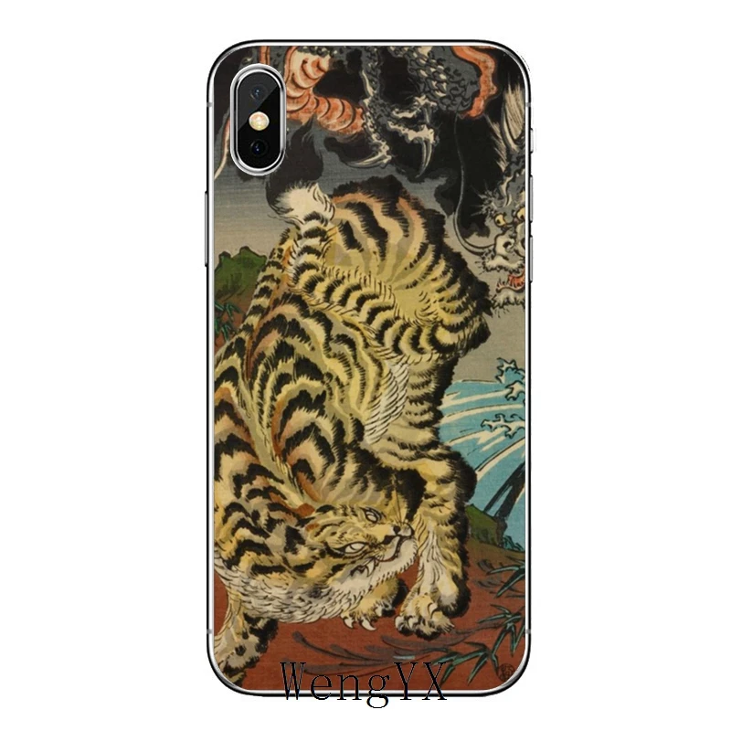 phone cover case Japanese ukiyo-e Art Panther leopard Tiger For Xiaomi Redmi Note 7 6 6A 5A 4 4A 3 pro S2 5 plus 4x Pocophone F1 | Мобильные