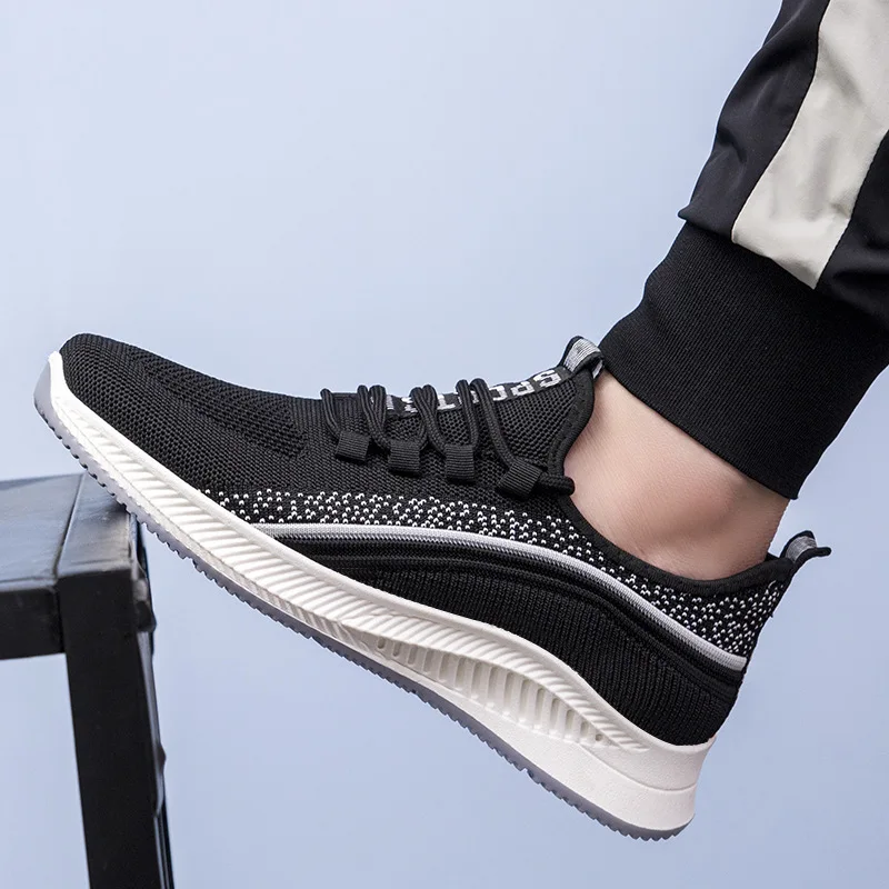 

Кроссовки мужские легкие на шнуровке, повседневные сникерсы, удобная дышащая обувь для ходьбы и тенниса, 2021