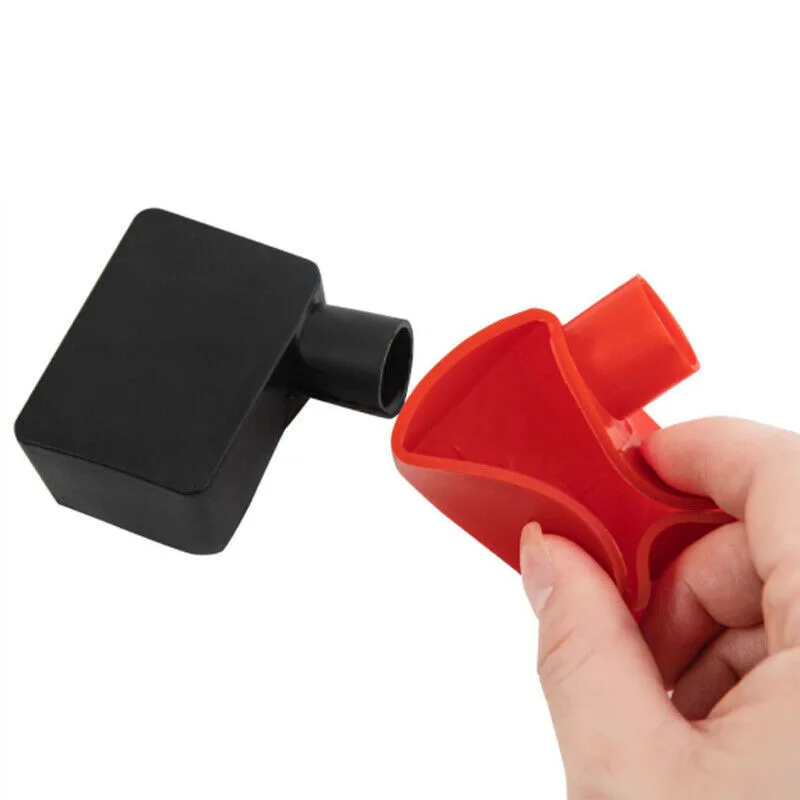 

Battery Sleeve Square Car Battery Pole Protective Cap PVC Soft Sheath Silicone Sleeve Rubber Sleeve Red And Black Pair