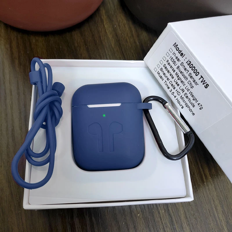 i30000add Blue case I30000 TWS Bluetooth 5,0 наушники раздельное использование беспроводные наушники 8D супер бас наушники для всех смартфонов PK i2000 i5000 TWS - Цвет: i30000add Blue case