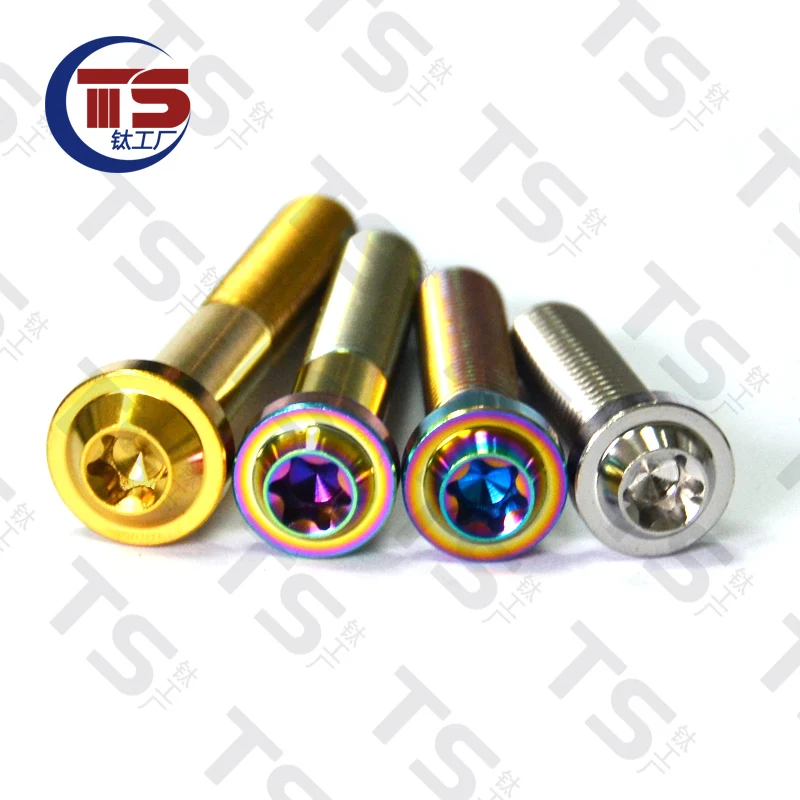 TS титановый болт шаг 1 25/1 5 мм M10X20/25/30/35 T50 звездообразные винты с сливовой головкой