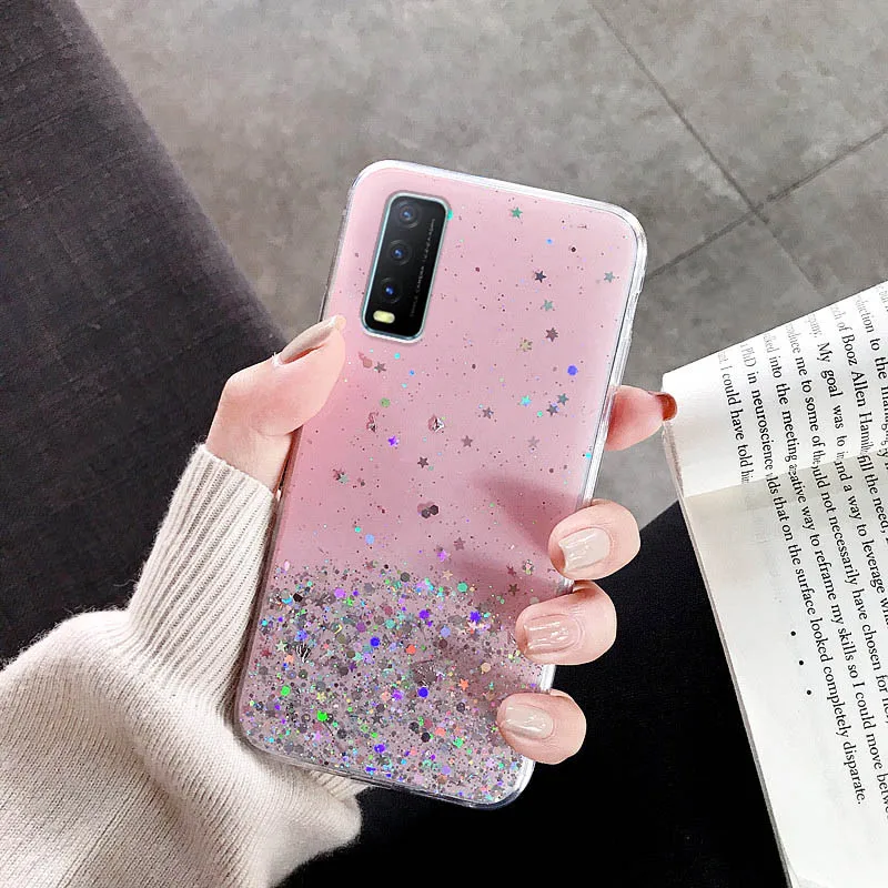 

Bling Glitter Case For Vivo Y17 Y19 Y17 Y97 Y93 Y91 Y85 Y83 Pro U3 U20 Y5S X9 X7 X20 Plus X50 X30 X27 X15 Pro V17 V19 Cover Capa