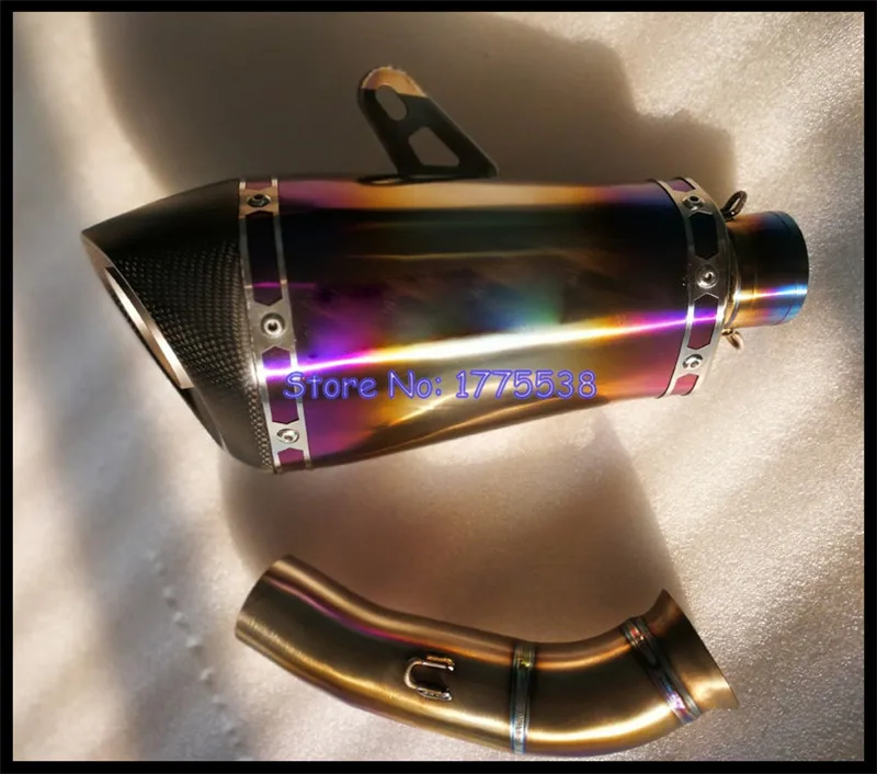Глушитель выхлопной средней трубы для мотоцикла KTM RC 390 Duke 2017 2020 глушитель из
