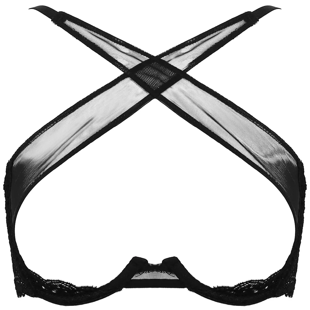 Женское Эротическое ночное белье сексуальный прозрачный сетчатый укороченный