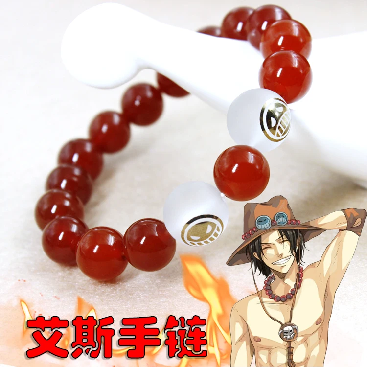 Аниме ONE PIECE Portgas · D Ace Модные солнцезащитные очки в стиле ретро красный агат