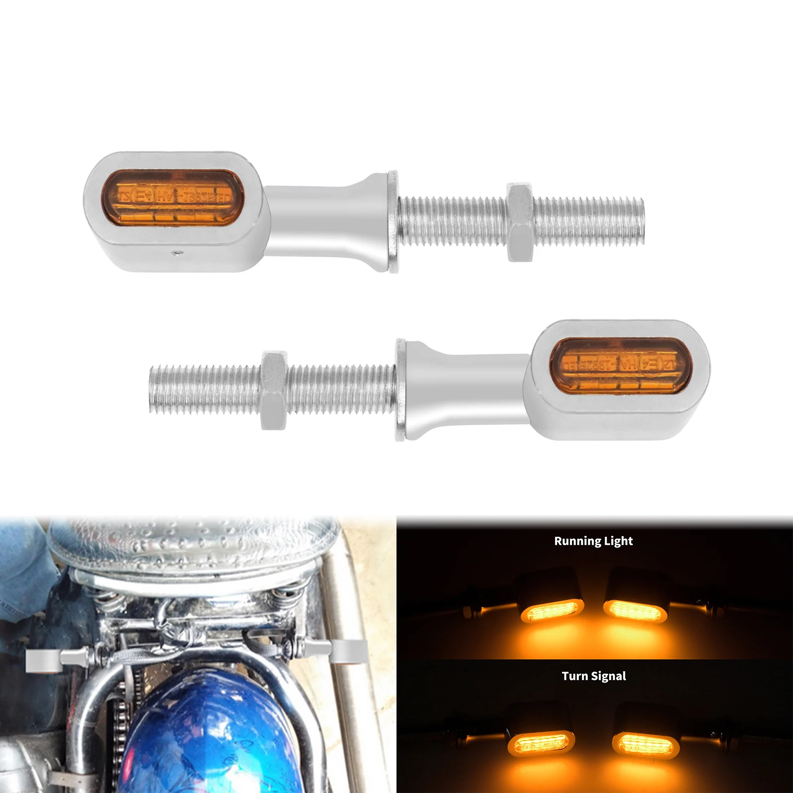 2 шт., задний указатель поворота для мотоцикла, Фонарь указателя поворота для Harley Dyna Sportster XL Touring Street Glide Softail