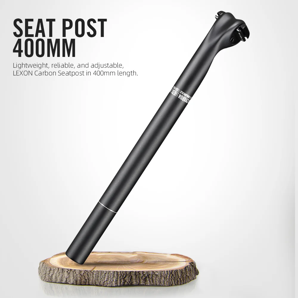 Фото LEXON SP-011 углеродная подседельная стойка 27,2/31,6 мм 15 мм офсетная MTB Дорожная 400 мм подседельная труба велосипедные запчасти для горного велосипеда сверхлегкие запчасти для велосипеда №2