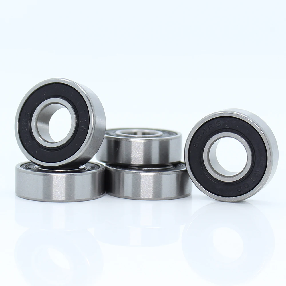 

698-2RS Bearing ABEC-1 10PCS 8x19x6 mm Miniature 698RS Ball Bearings 619/8RS Z2V1 698 2RS