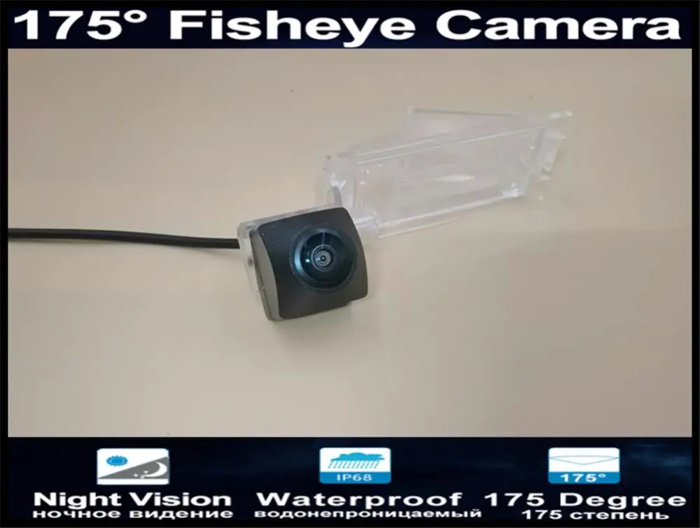 175 градусов 1080P объектив рыбий глаз камера заднего вида для парковки автомобиля