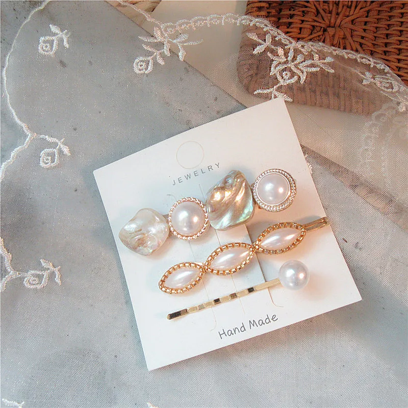 

Shell Girls Pearl Starfish Sweet Headwear Metal Hairpins 3 Pcs/set Hair Clips Hair Accessories Women Girls Hair Pins