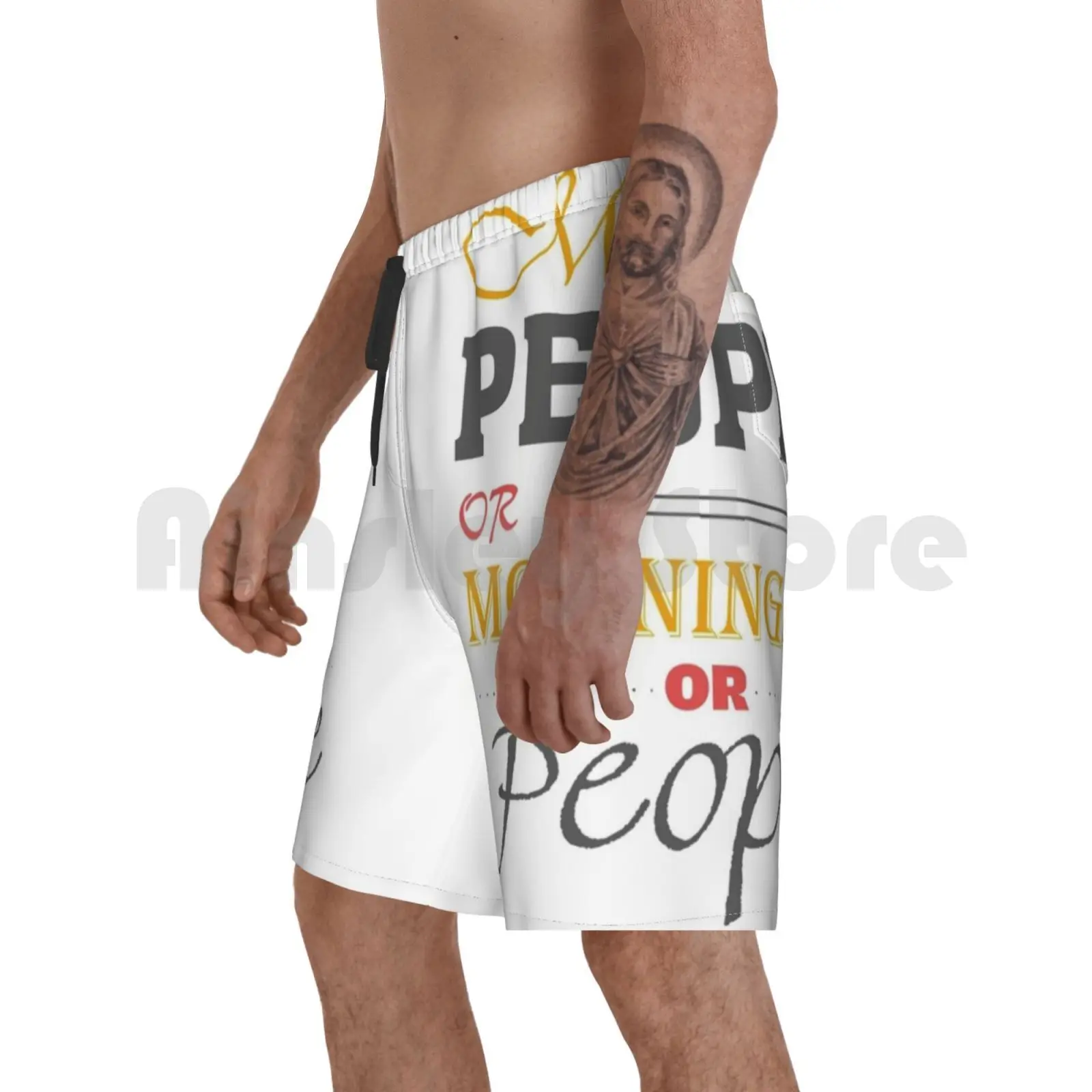 

Beach Shorts Funny Morning People Sleepy Angry I Hate Morning People Morning People