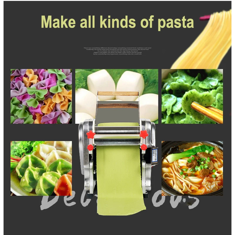 

Home Noodle Press Machine FKR Dough Roller Stainless Steel Desktop Pasta Dumpling Maker Electric Kneading Noodle Machine