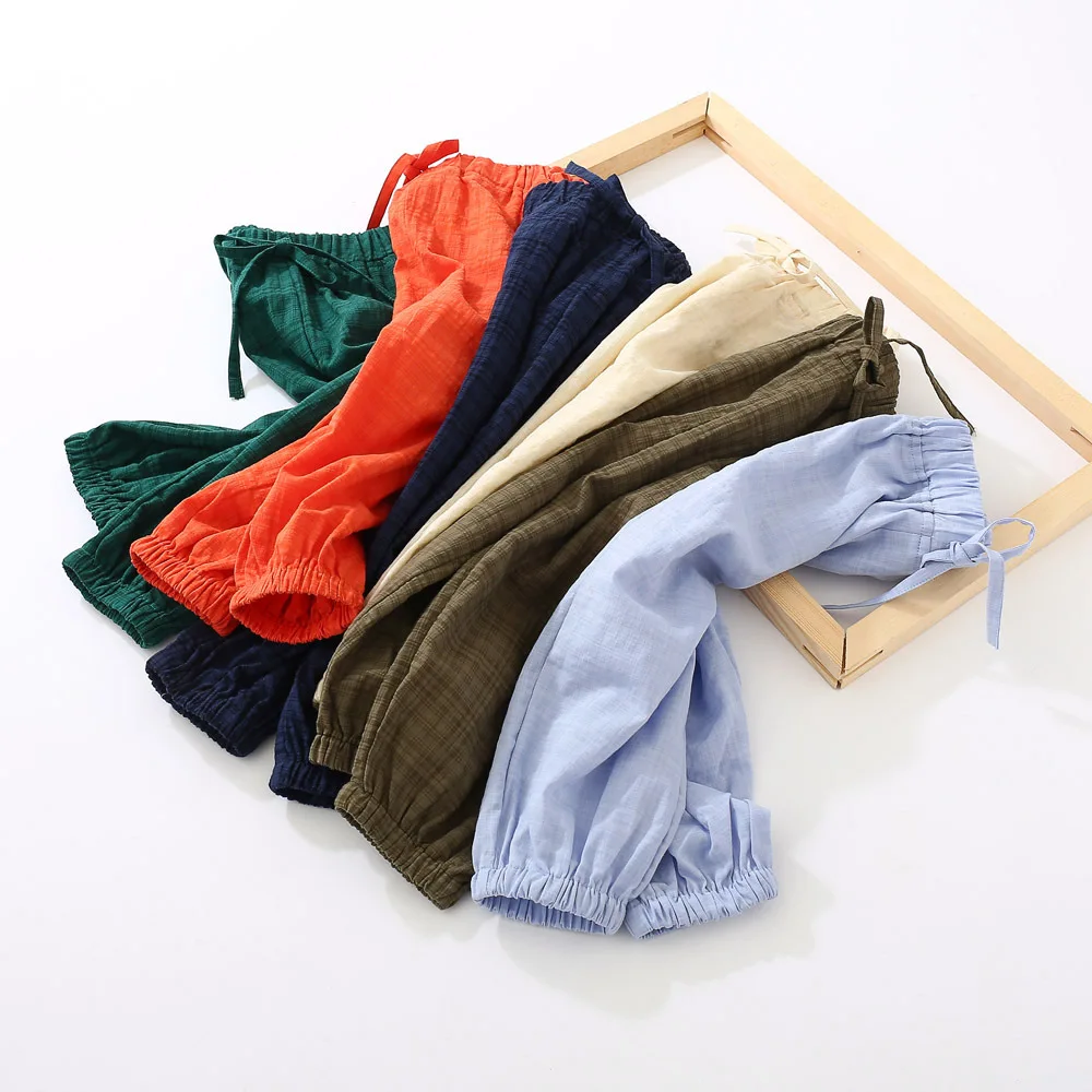 Детские штаны с защитой от комаров Новинка лета 2019 стильные мужские и женские в