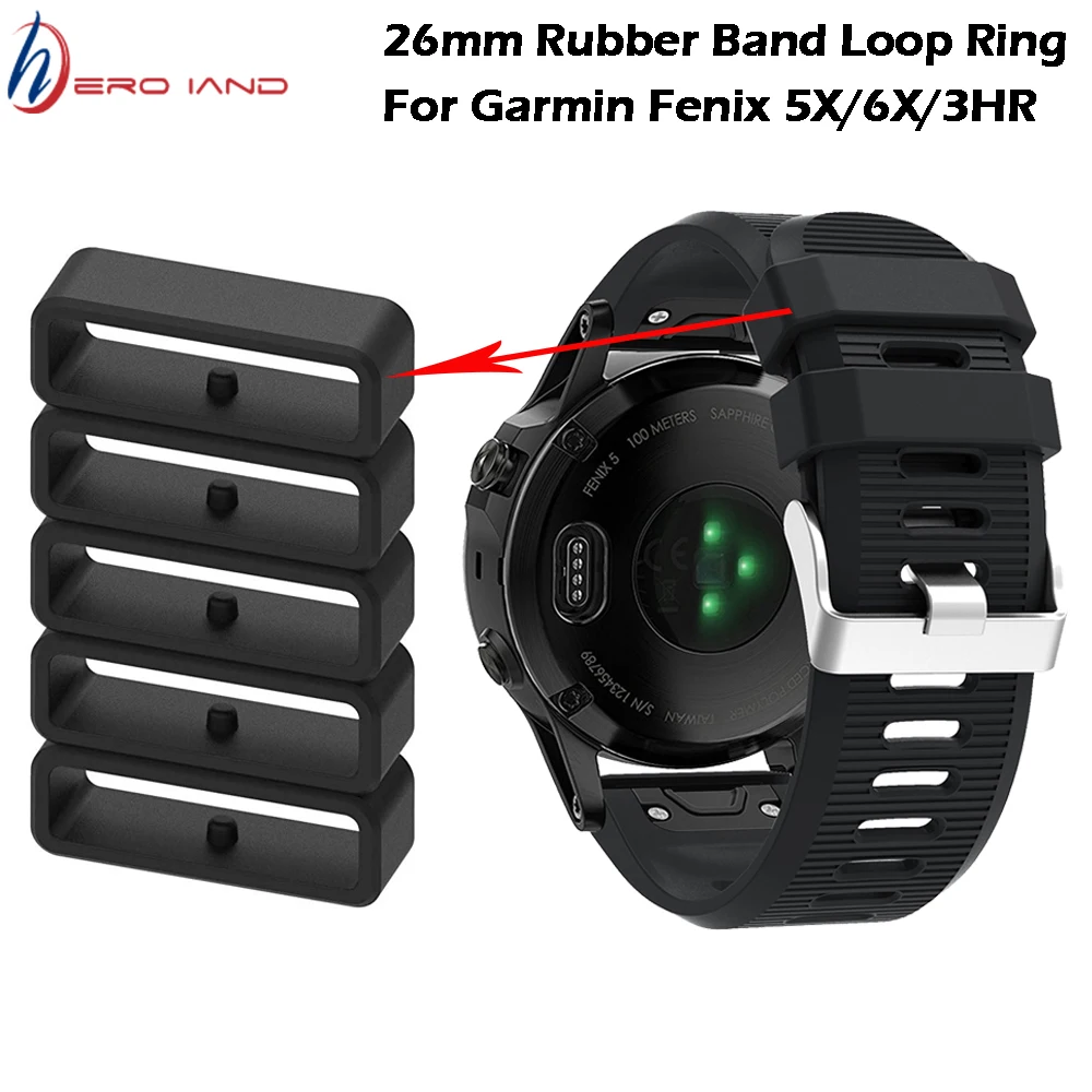 10 шт. резиновый держатель ремешка для смарт часов Garmin Fenix 6X/5X