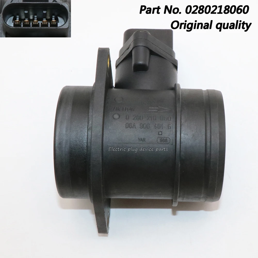 Датчик массового расхода воздуха OEM 0280218060 для Volkswagen Touareg Jetta Beetle Audi Q7 2.0L 4.2L 06A906461G |