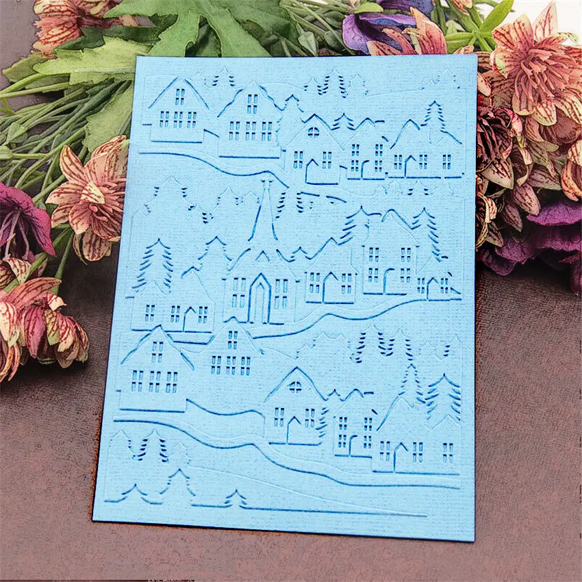 Горячие Пластиковые Черный дом ремесло карты делая бумага карточка альбом