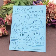 Горячие Пластиковые Черный дом ремесло карты делая бумага