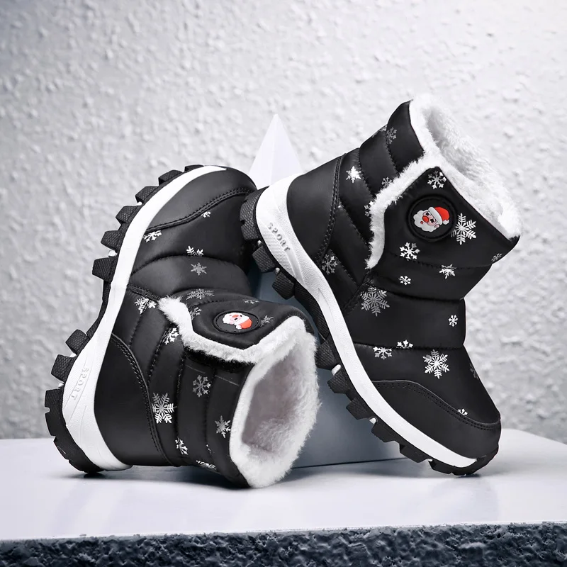 Рождественские детские ботинки сохраняют тепло детская спортивная обувь