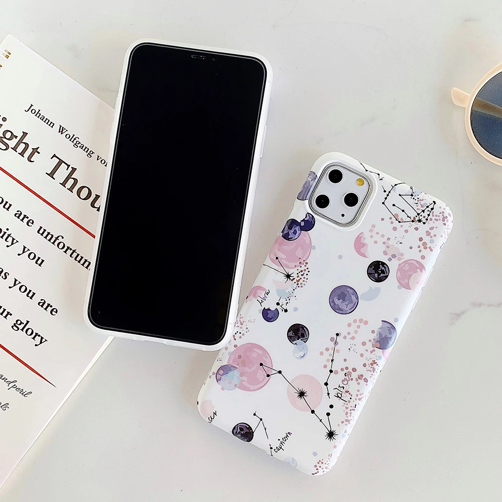 Чехол LOVECOM в стиле ретро с планетами и звездами для iPhone 11 12 Pro Max Mini XR XS 7 8 Plus X