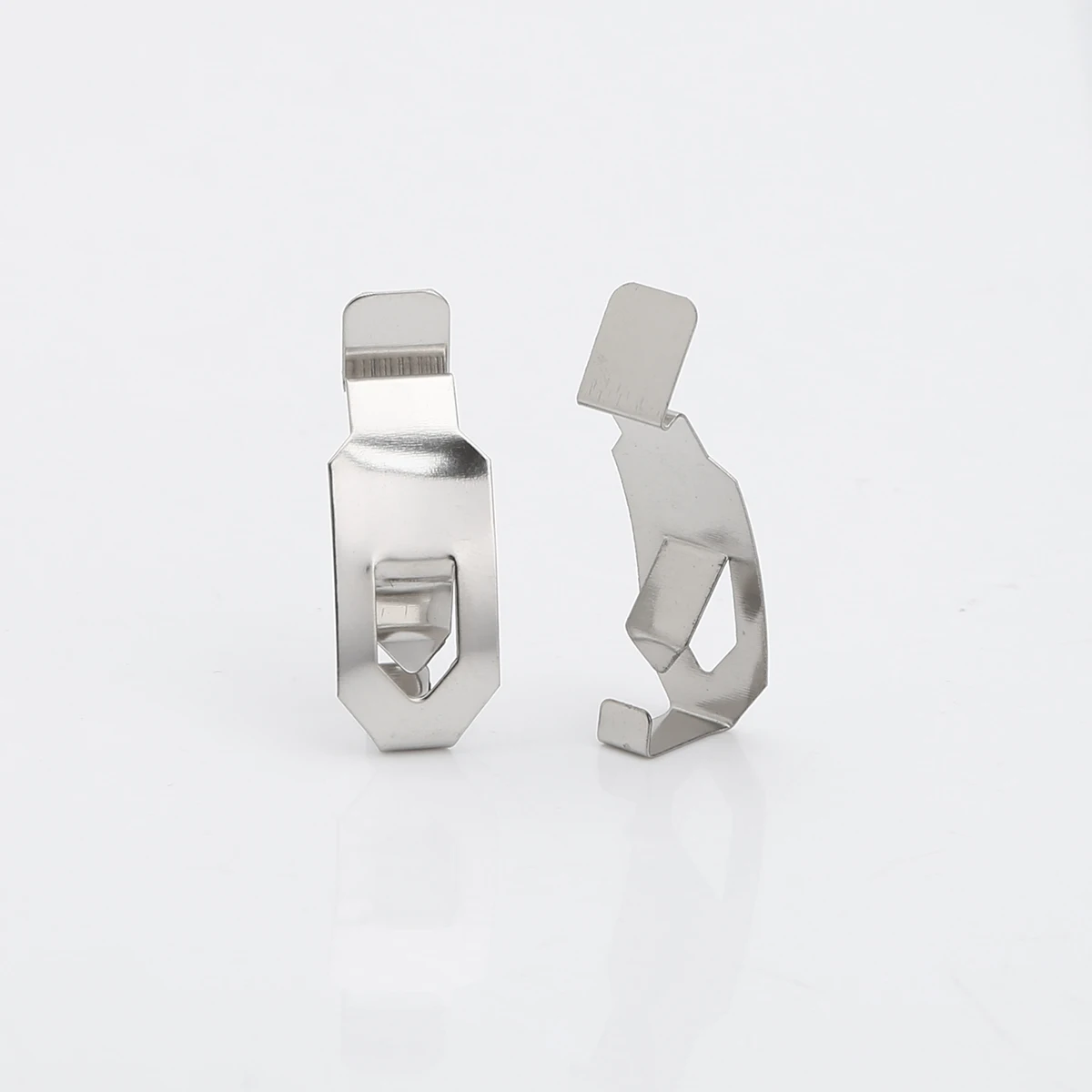 Пружинные поворотные зажимы крючки серебристый оттенок изображение