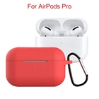 Новый мягкий ТПУ наушники чехол для Apple Airpods Pro зарядным устройством чехол для AirPods Pro 3 защитный чехол для наушников чехол с одной главной балкой с крючком