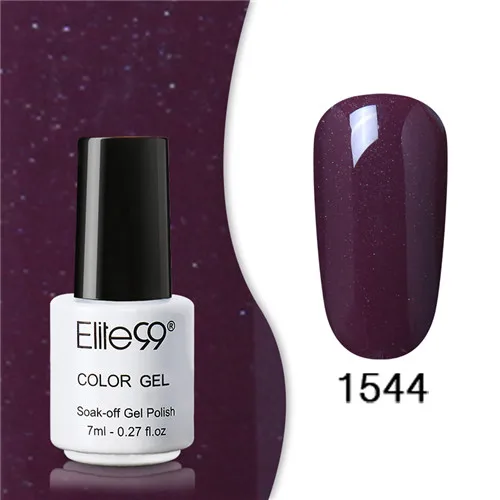 1544 Elite99 Гель-лак набор все для маникюра Полупостоянный Vernis верхнее покрытие УФ светодиодный гель лак удаляющийся замачиванием Гель-лак для ногтей - Цвет: 1544