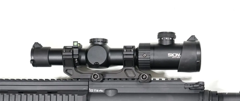 SKWoptics 1,25-5x26A тактические оптические Прицелы Охотничьи для АК AR, M4 прицел калашникового прицела BDC Сетка 30 мм цельное крепление