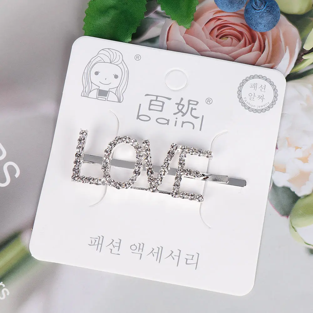 Заколки для волос с надписью женщин аксессуары 1 шт. | Красота и здоровье