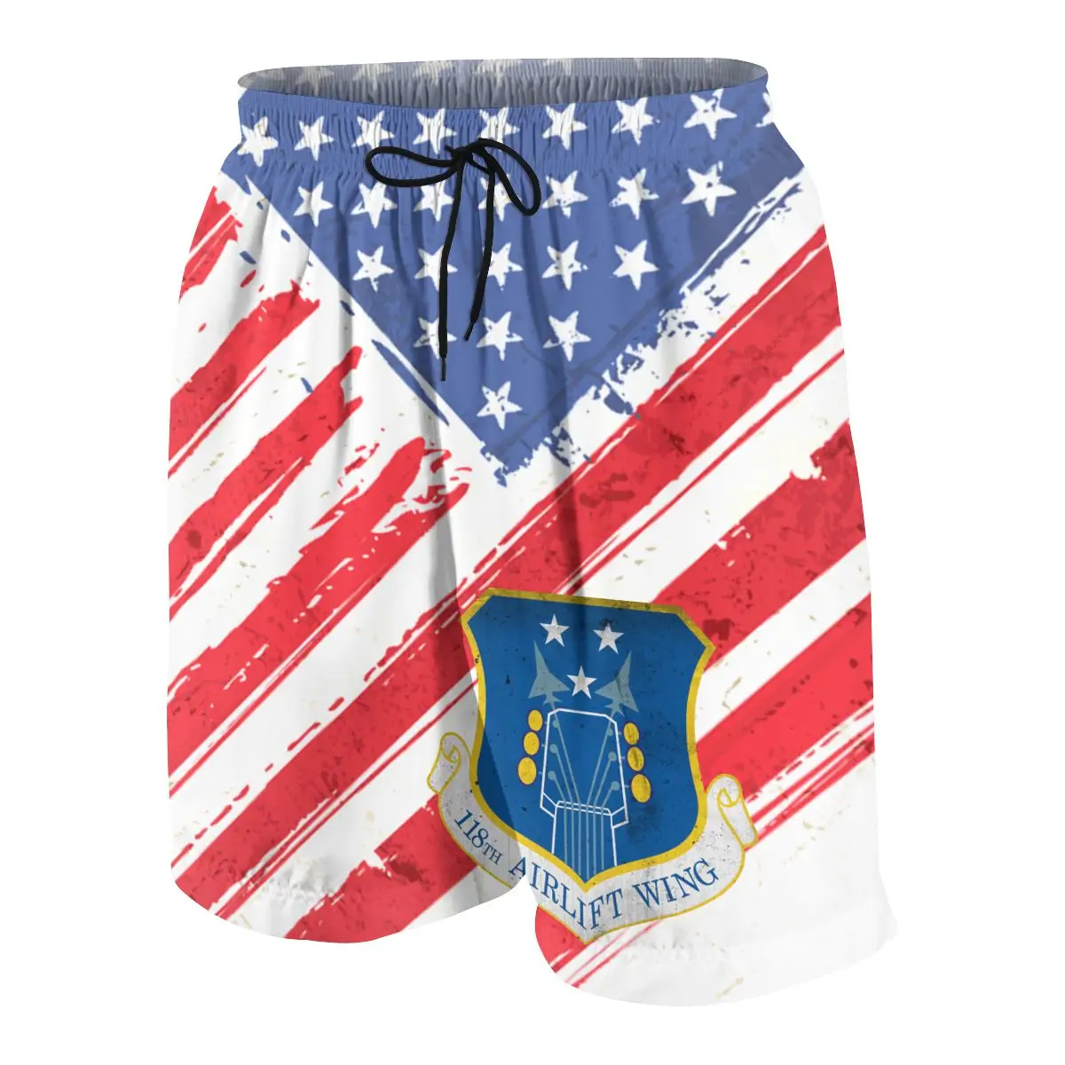 

USAF 118th Airlift Wing New Summer Young Shorts Beach Sports Fitness Bodybuilding Workout Breathable Mesh Sportswear