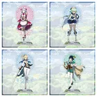 Горячая Распродажа, Genshin ударный персонаж, человекоидная рамка, мультяшное аниме Диона Барбара чжунгли, акриловая подставка для мальчиков и девочек, украшение для стола, подарки