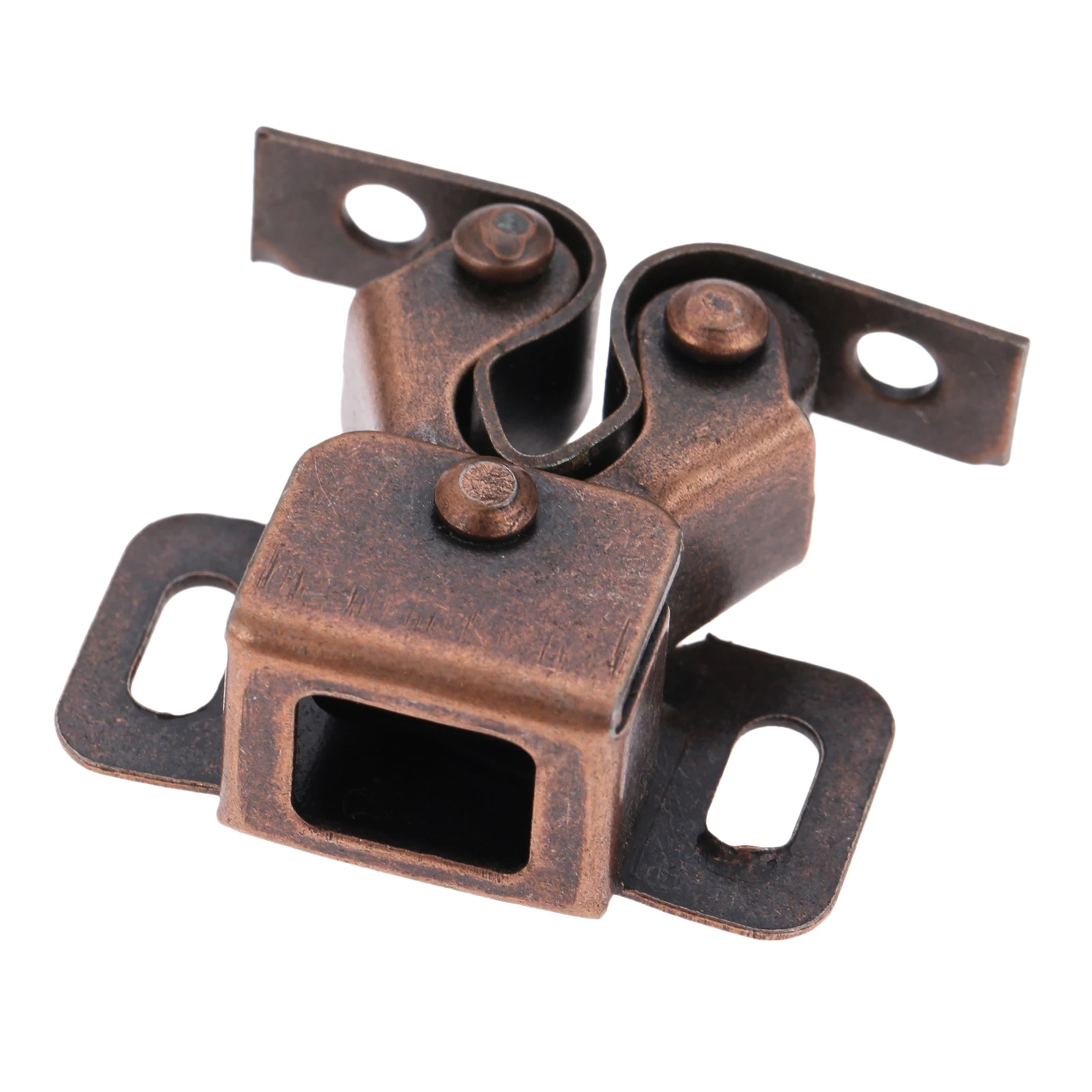 10Pcs Red bronze 10 шт. шкаф ловит магнит дверной стоп-доводчик магнитные дверные стопоры Буфер Заслонки Шкаф Дверь фурнитура мебель - Цвет: 10Pcs Red bronze