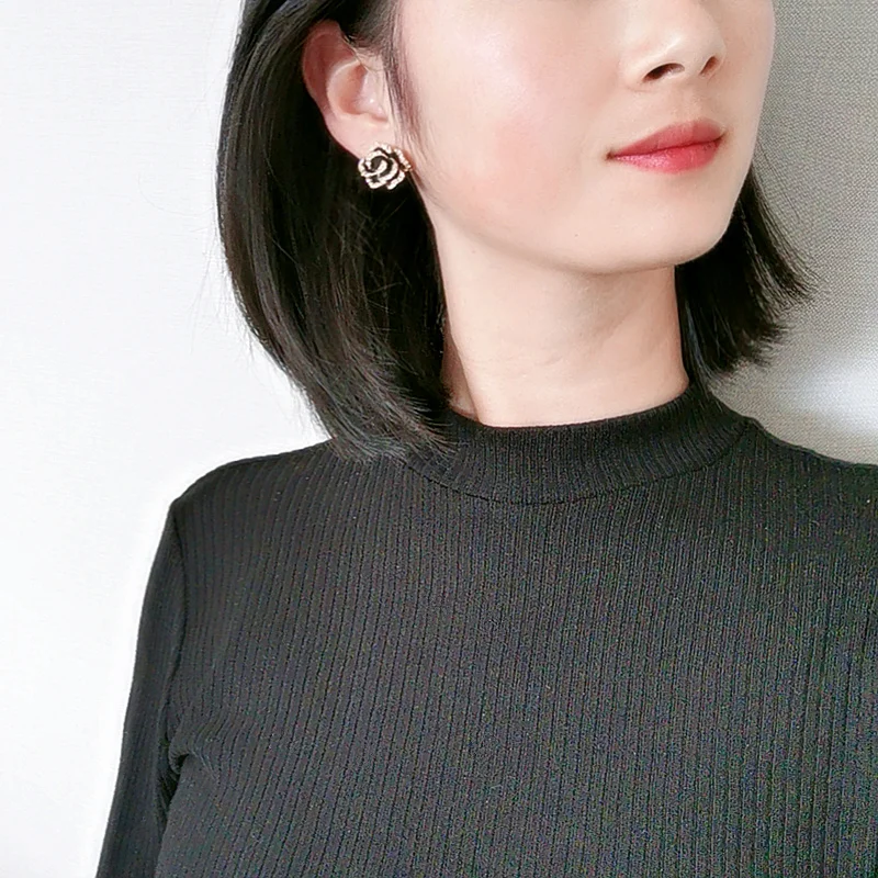 Новые роскошные серьги с кристаллами розы для женщин очаровательные свадебные