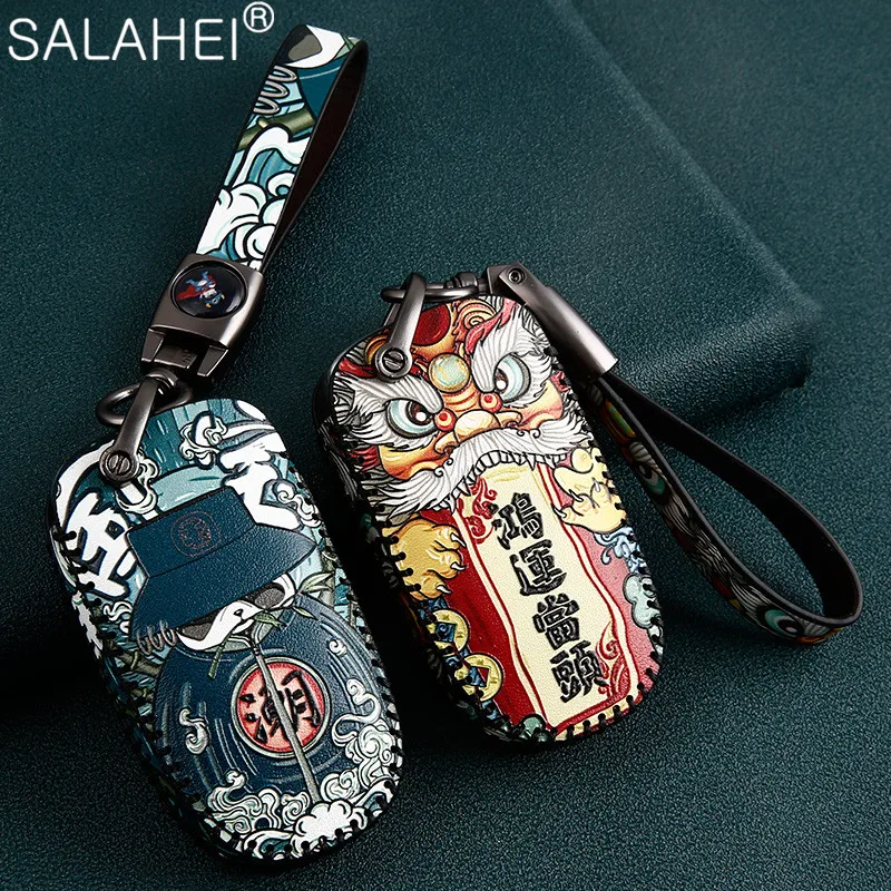 

Leather Car Key Remote Cover For Ford Focus ST 2 3 4 MK2 MK3 Fiesta Mondeo Kuga Ecosport Fusion Escort Everest Ranger Accessorie