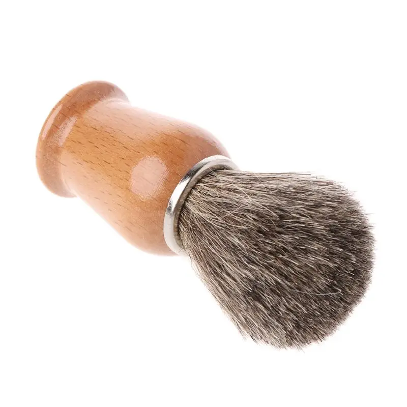 

New Salon Badger Hair Wood Handle Wet Shaving Brush For Men Shave Barber Tool A6HB