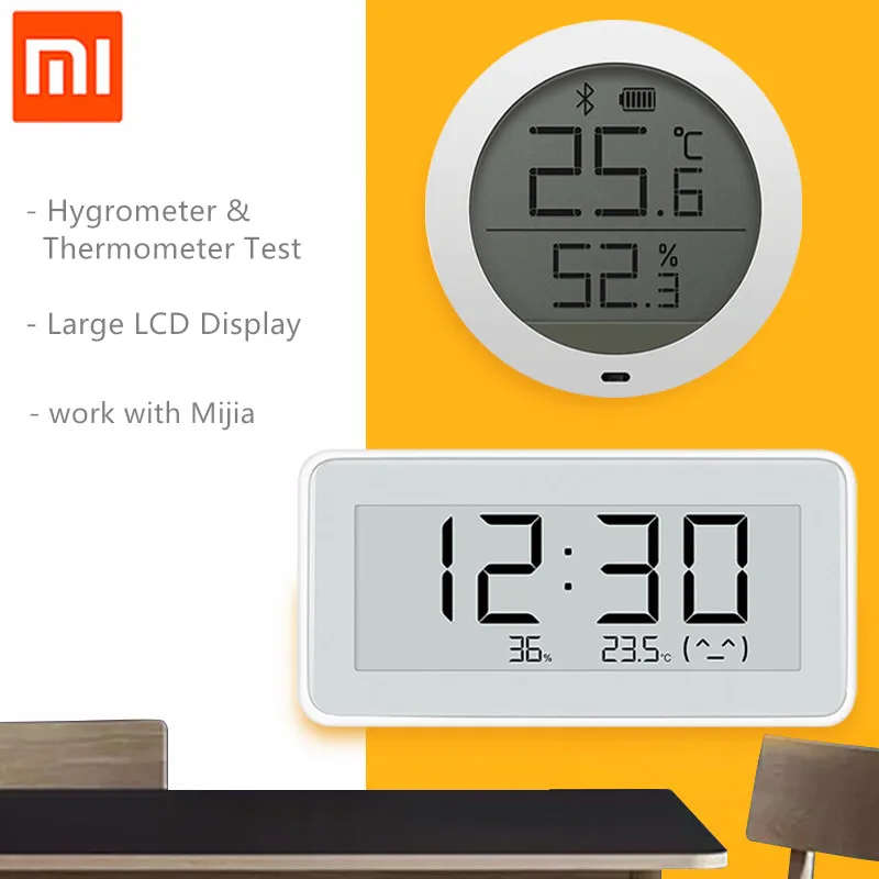Xiaomi Mijia BT4.0 беспроводные умные электрические цифровые часы для помещений и улицы, гигрометр, термометр, ЖК-измерительные приборы для измерения температуры