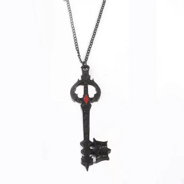 N654 SC новая популярная игра Kingdom Hearts ожерелье пистолет черный забытый клинок сплав ювелирные изделия аксессуары фигурка для женщин и мужчин косплей подарок - Окраска металла: N654